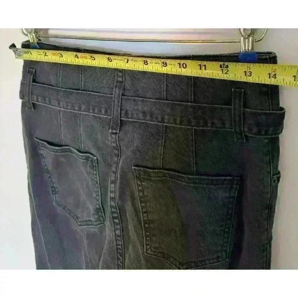 Current/Elliott Corset Stiletto High Rise Skinny Crop Jeans in Black size 28 - Picture 6 of 9